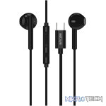 EB500 USB-C Stereo Metal Earphones with Mic - Black - Image 2